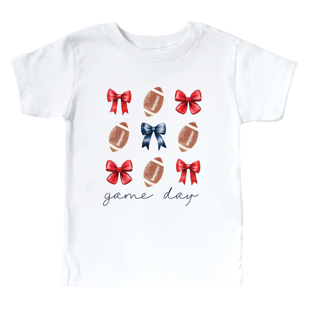 University of Mississippi | Footballs & Bows Kids Graphic Tee