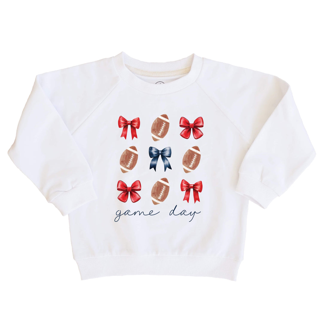 University of Mississippi | Footballs & Bows Kids Graphic Sweatshirts