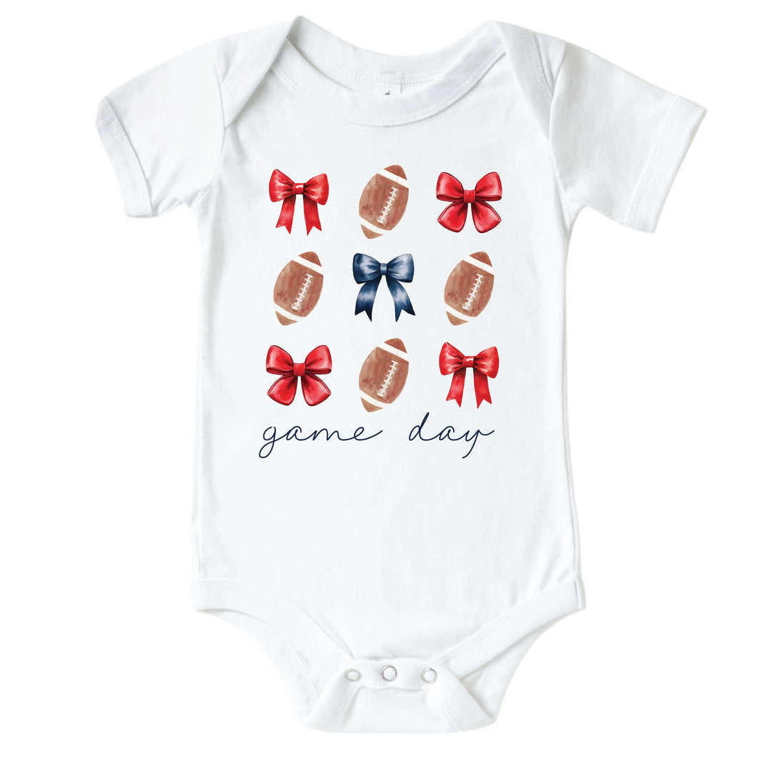 University of Mississippi | Footballs & Bows Graphic Bodysuit