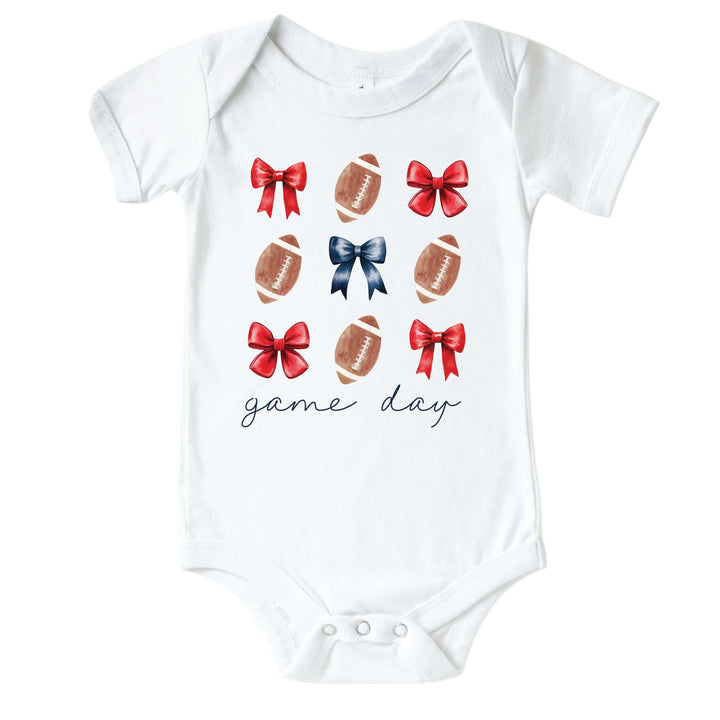 University of Mississippi | Footballs & Bows Graphic Bodysuit