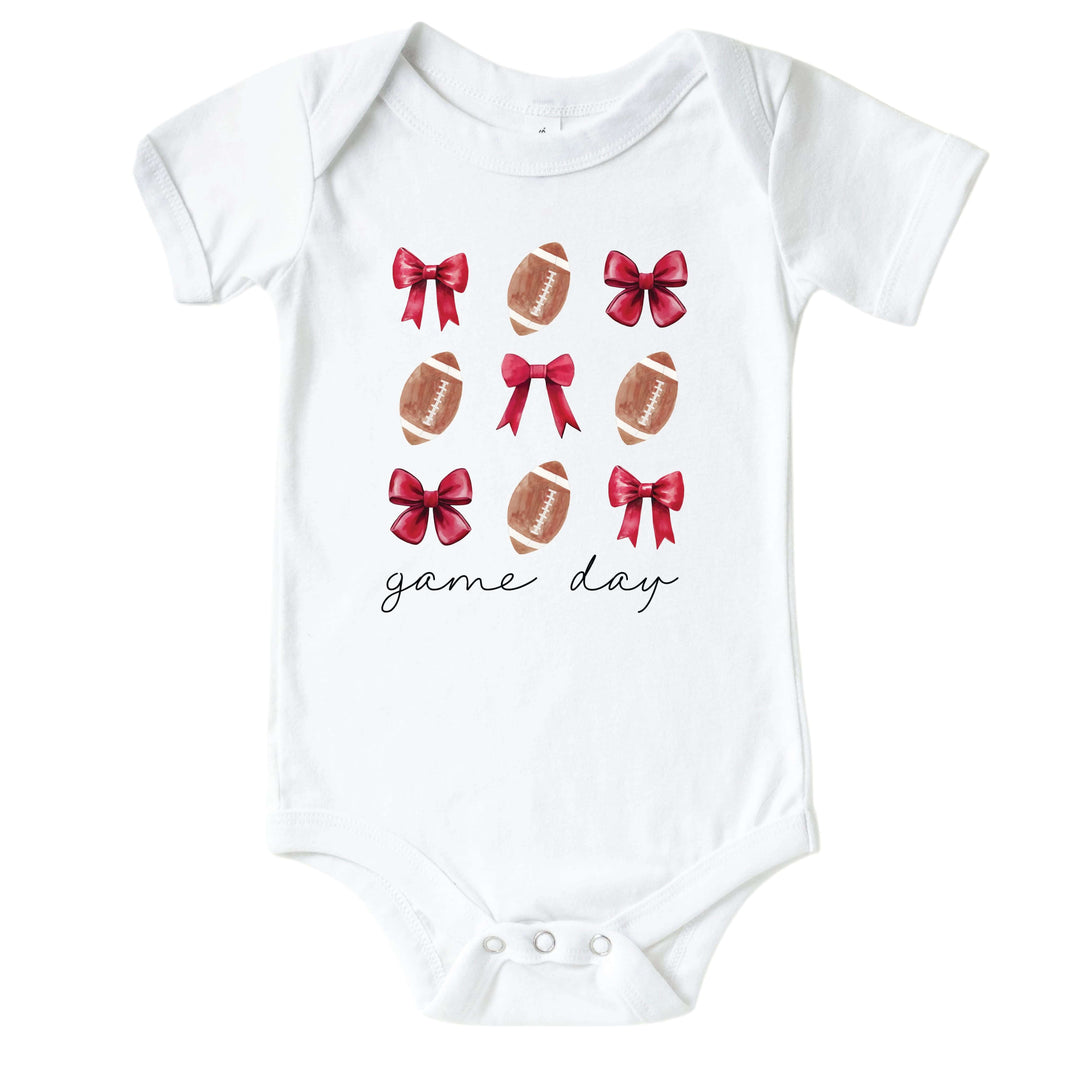 University of Utah | Footballs & Bows Graphic Bodysuit