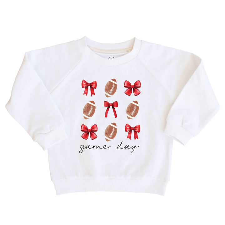 Texas Tech University | Footballs & Bows Kids Graphic Sweatshirts