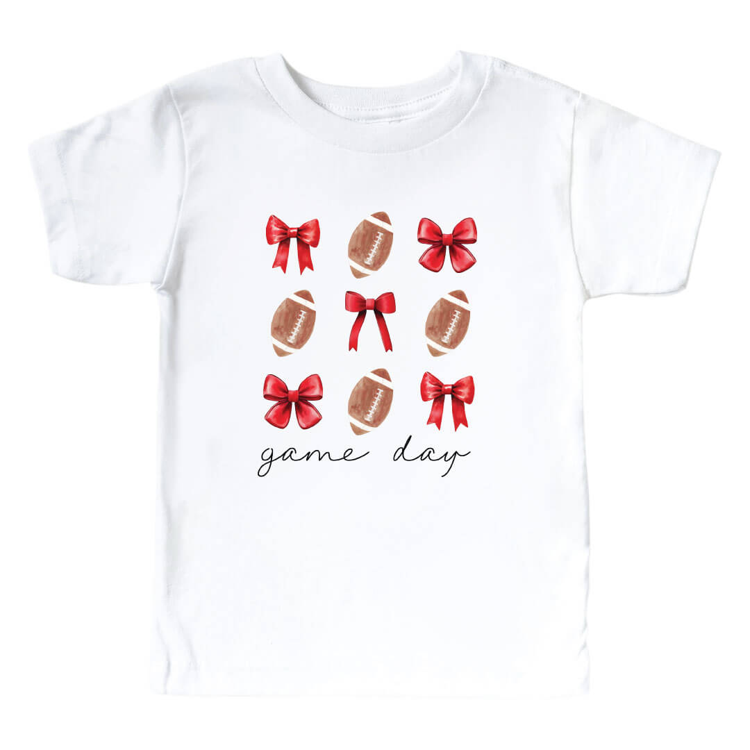 Texas Tech University | Footballs & Bows Kids Graphic Tee