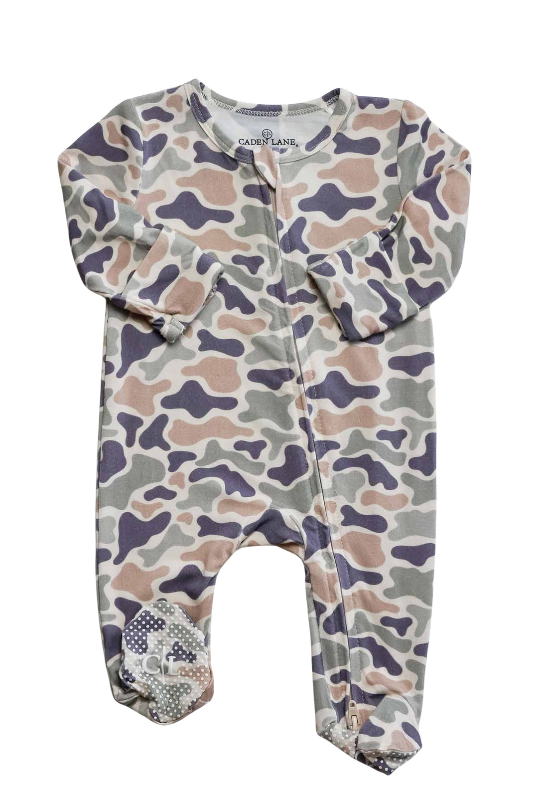 Zipper Footie | Camo Cutie