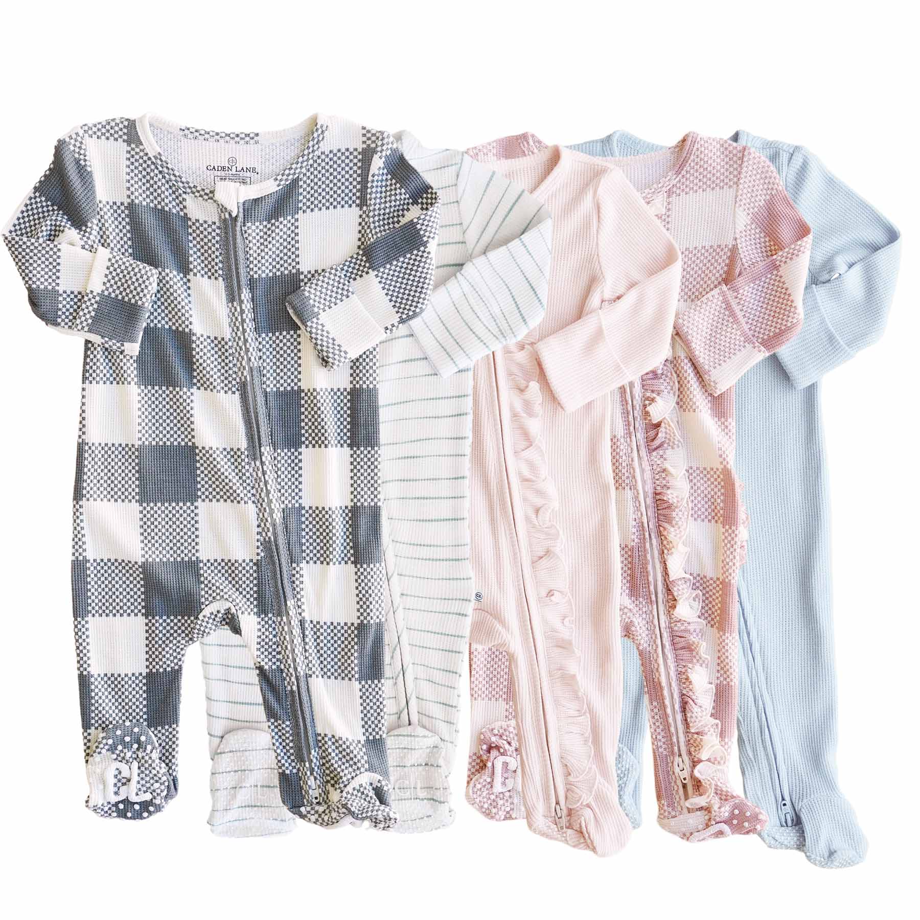 full zip footies for babies