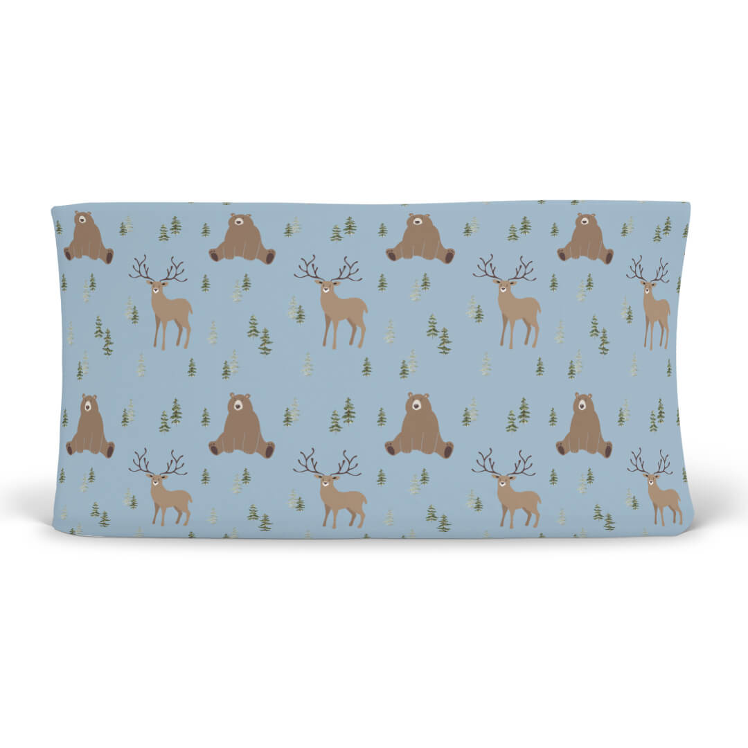 forest friends changing pad cover 