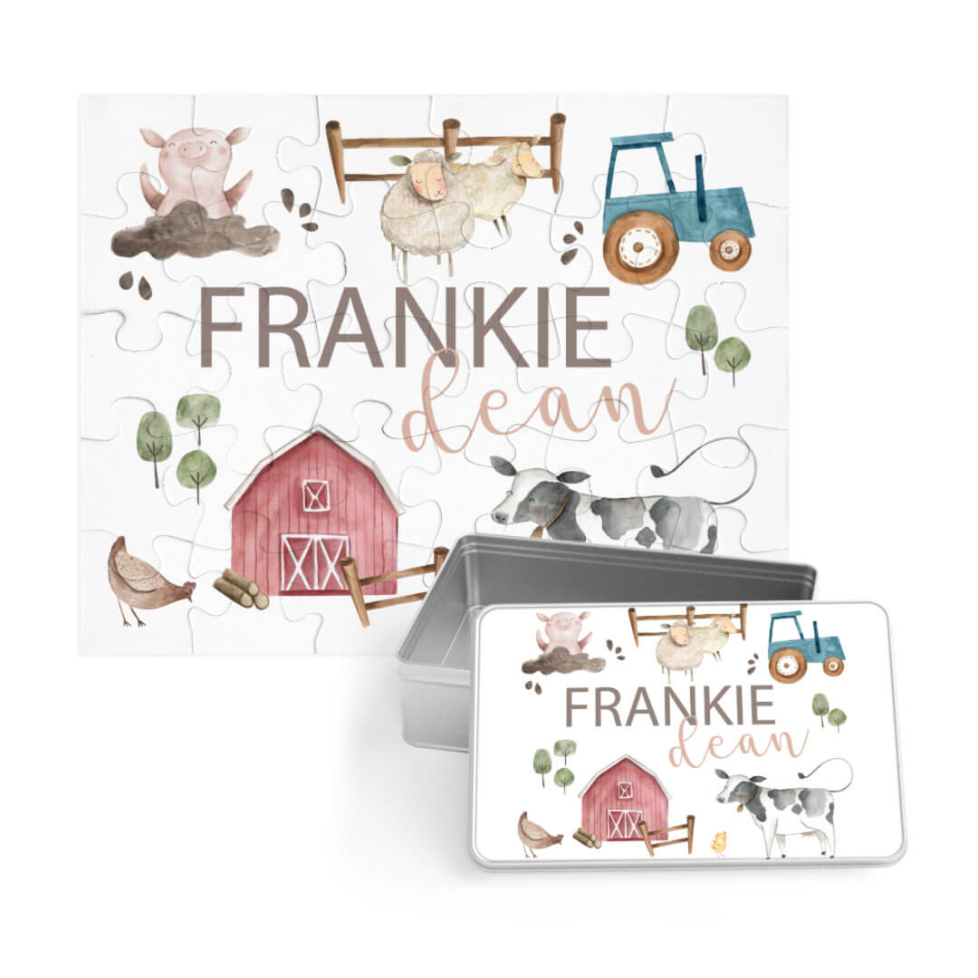 Kids Personalized 30 Piece Puzzle | Frankie's Farm Party