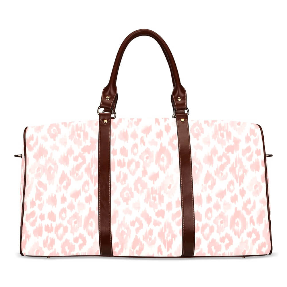 overnight bag blush leopard 