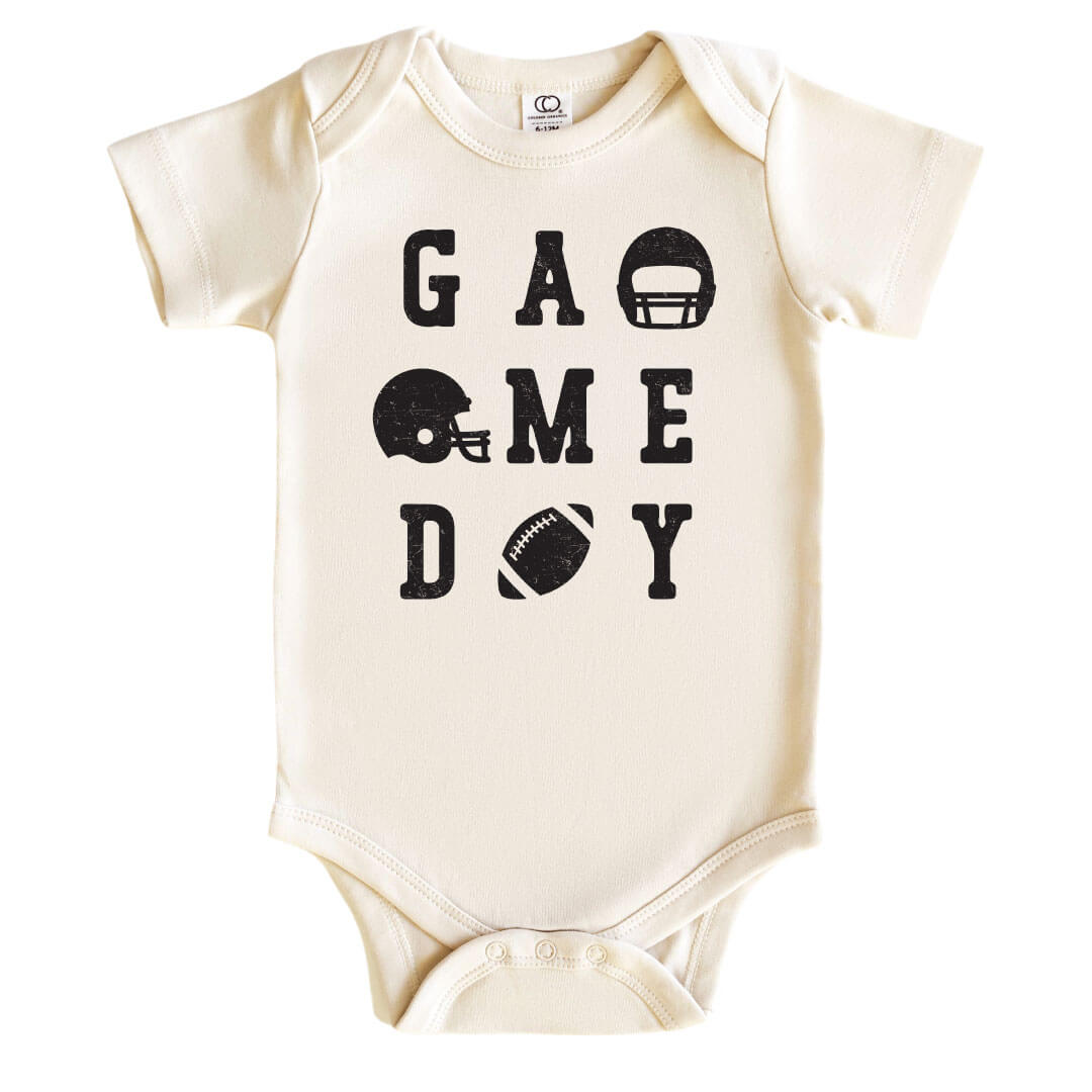 game day graphic onesie for babies 