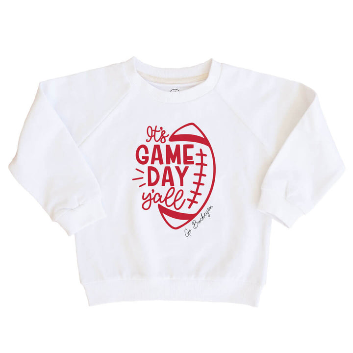 The Ohio State University | Footballs & Bows Kids Graphic Sweatshirts