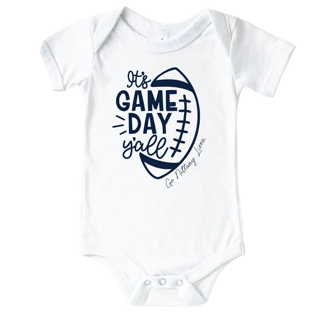 The Pennsylvania State University | Footballs & Bows Graphic Bodysuit