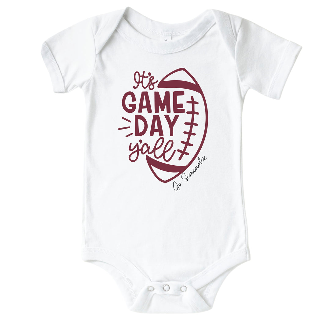 Florida State University | Footballs & Bows Graphic Bodysuit