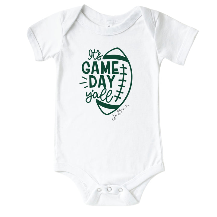 Baylor University | Footballs & Bows Graphic Bodysuit