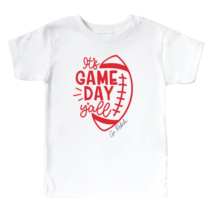 University of Mississippi | Footballs & Bows Kids Graphic Tee