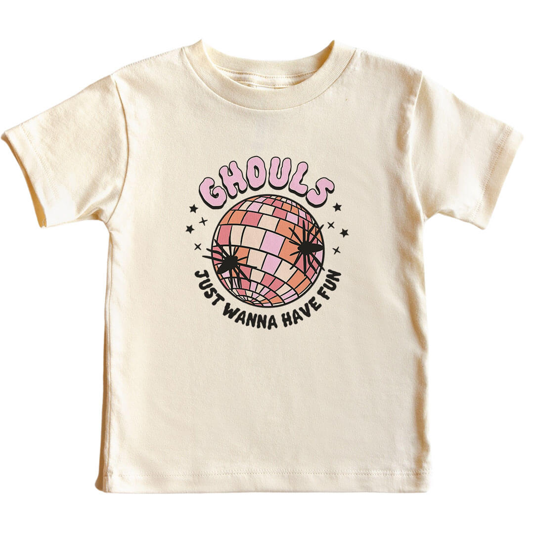 ghouls just wanna have fun kids graphic tee 