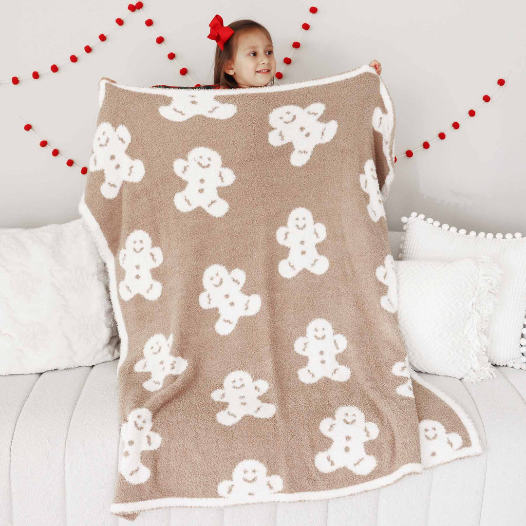 gingerbread throw blanket 