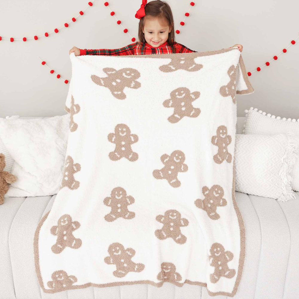 reversible gingerbread blanket 