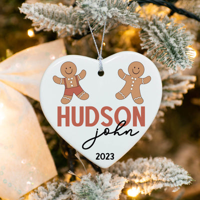 personalized christmas ornament gingerbread 