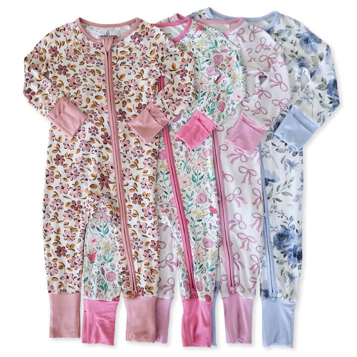 Convertible Zip Rompers for Girls