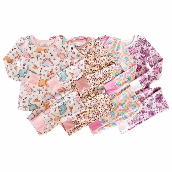 Two Piece Pajama Sets for Girls