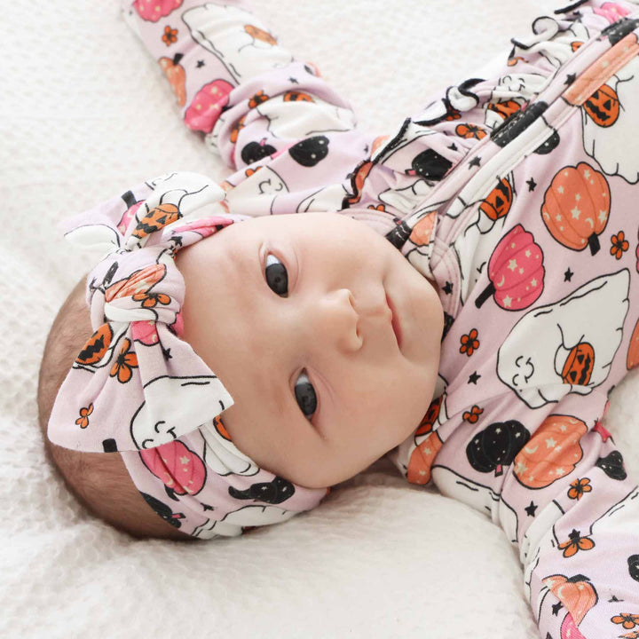 girly pink headwrap for babies halloween