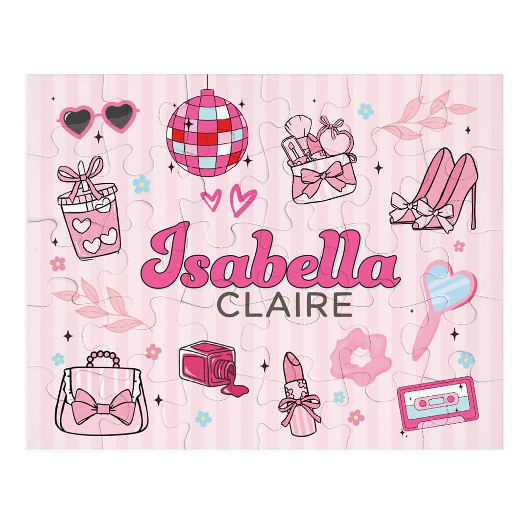 Kids Personalized 30 Piece Puzzle | Glamour Girl