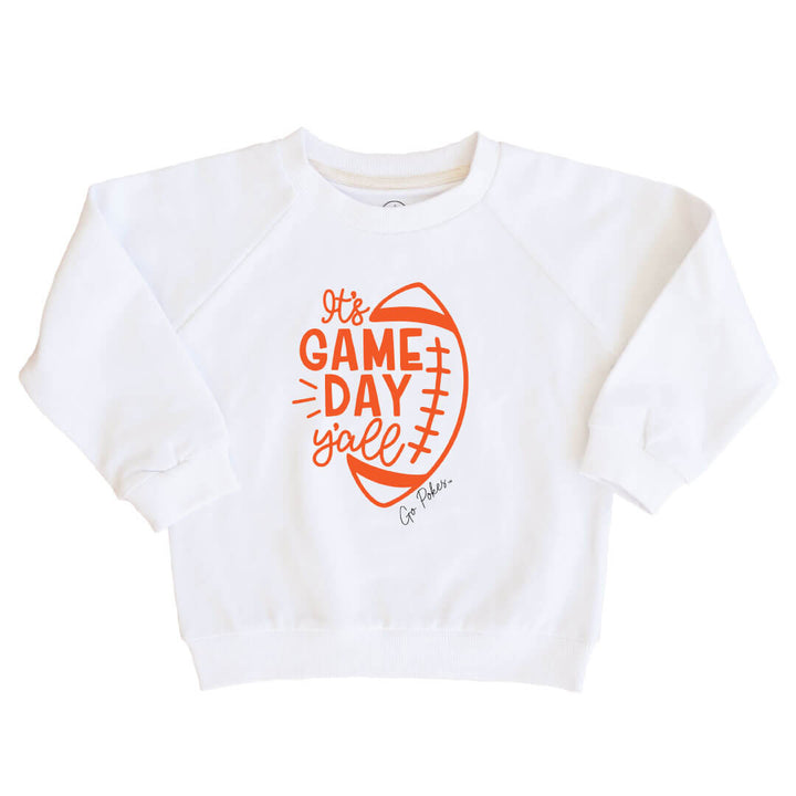 Oklahoma State University | Footballs + Bows Kids Graphic Sweatshirts