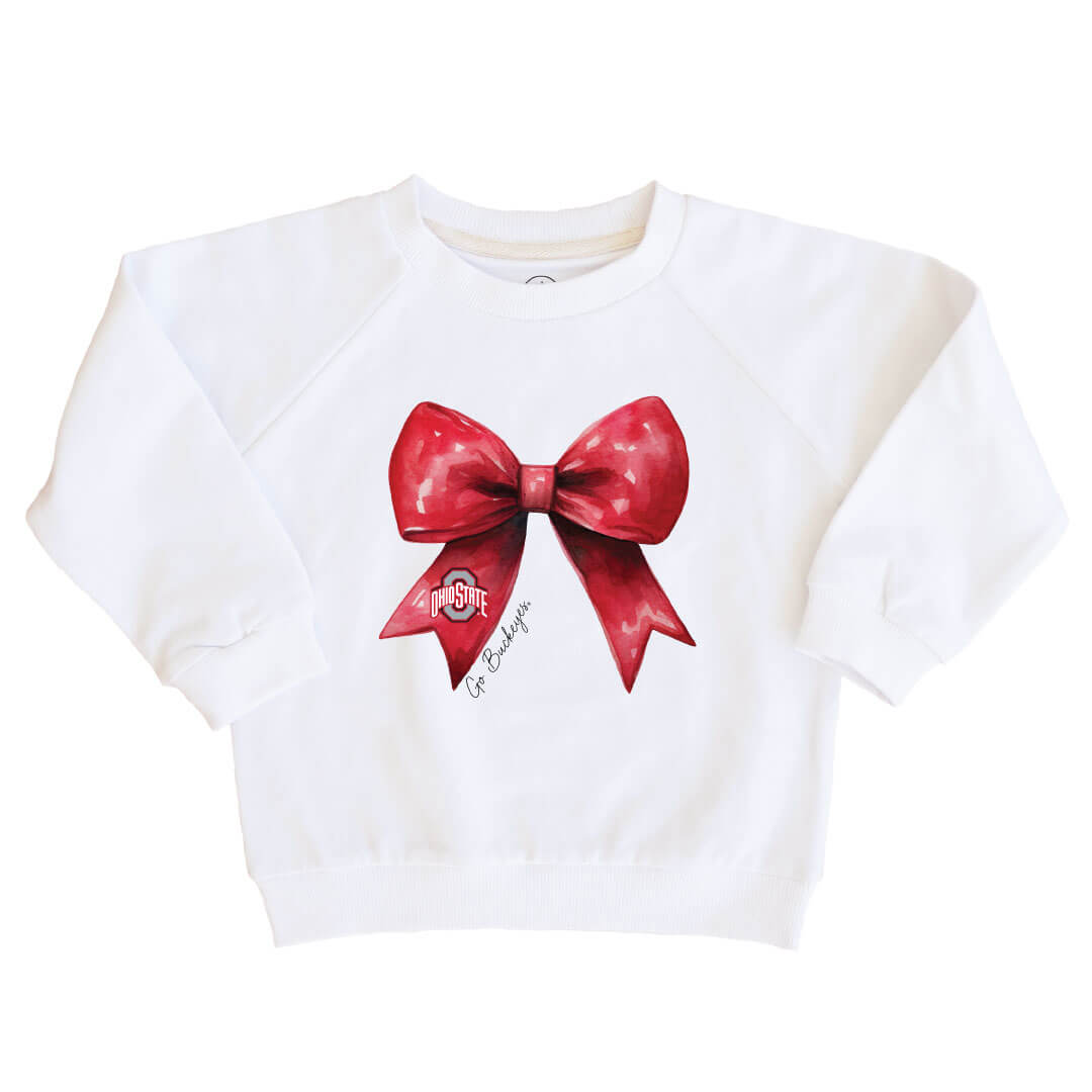 The Ohio State University | Footballs & Bows Kids Graphic Sweatshirts