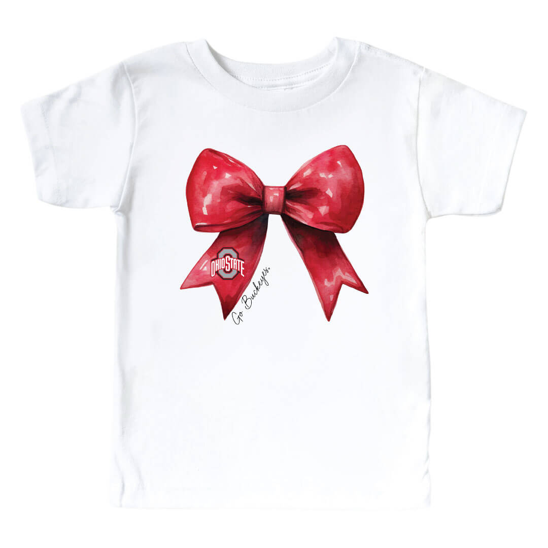 The Ohio State University | Footballs & Bows Kids Graphic Tee