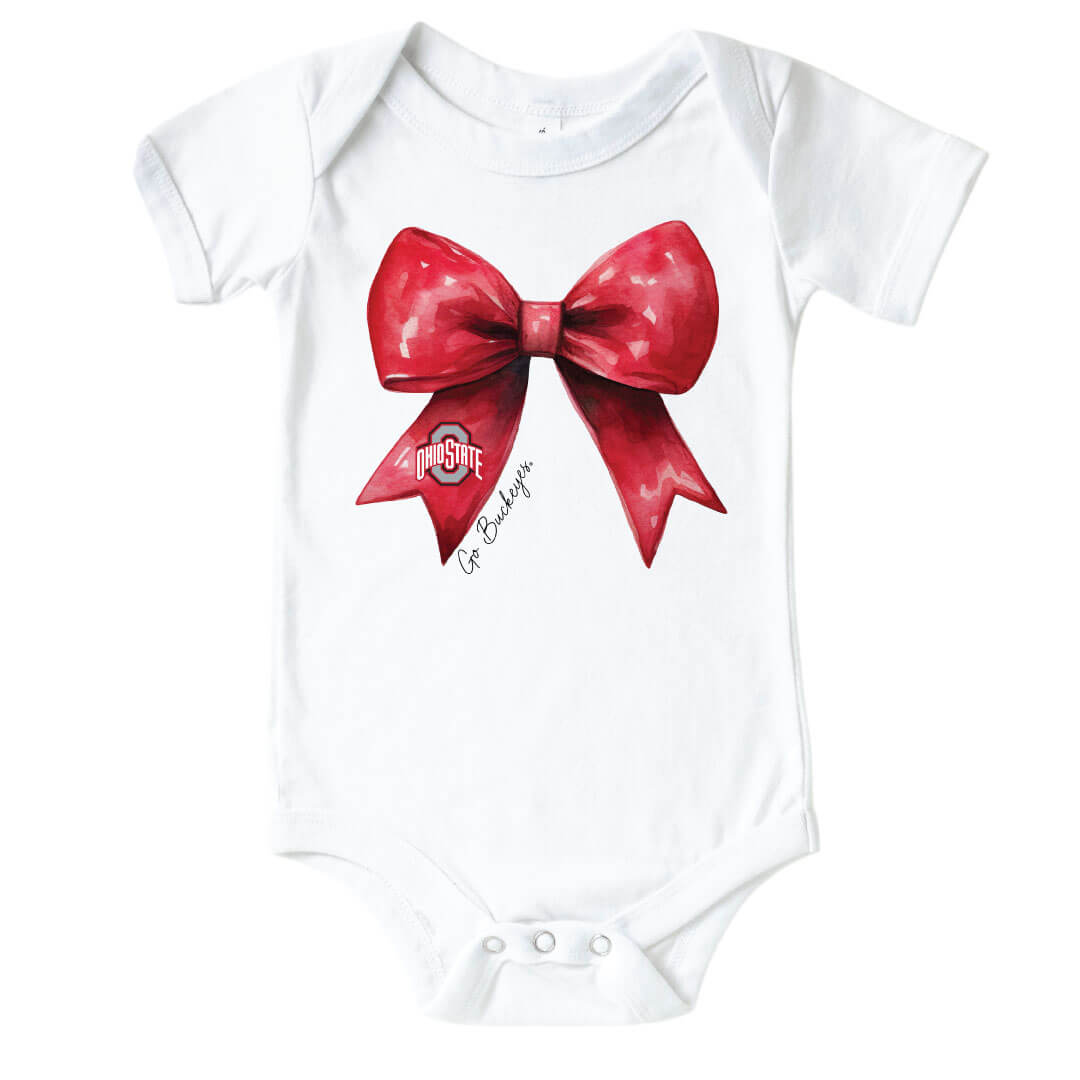 The Ohio State University | Footballs & Bows Graphic Bodysuit