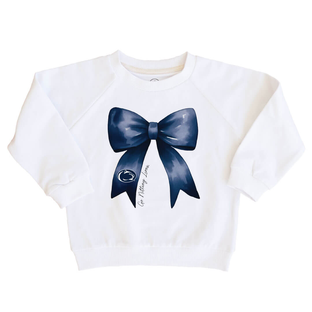 The Pennsylvania State University | Footballs & Bows Kids Graphic Sweatshirts