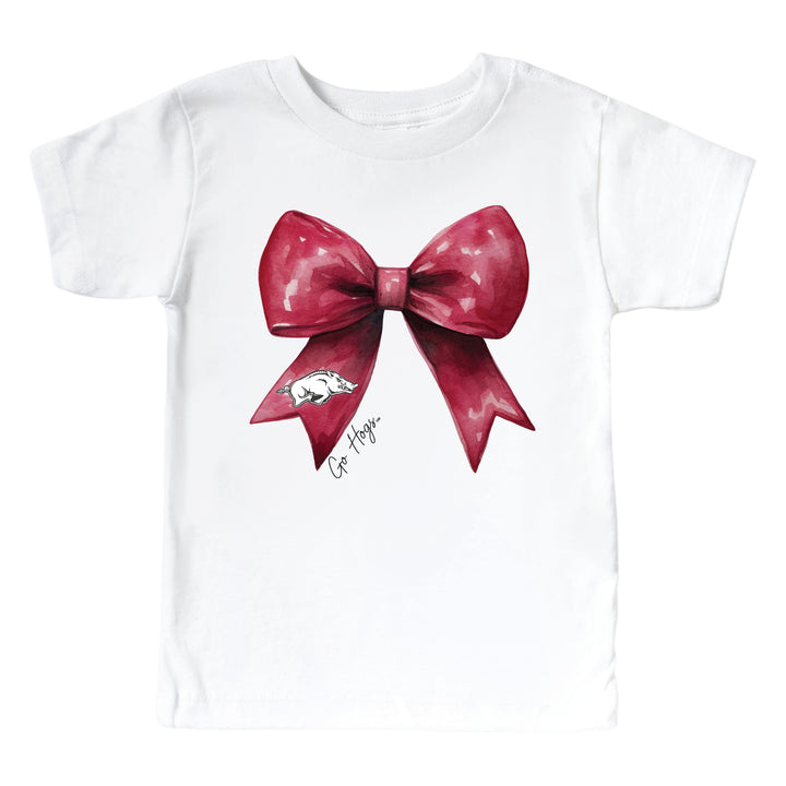 University of Arkansas | Football & Bows Kids Graphic Tee