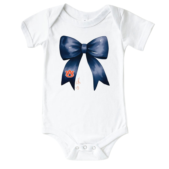 Auburn University | Footballs & Bows Graphic Bodysuit