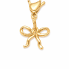 Pet Collar Charm | Gold Bow