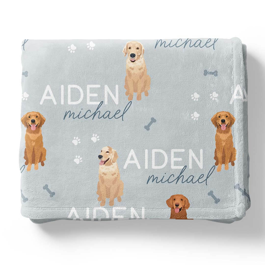 Personalized Kids Blankets | Dog Breeds