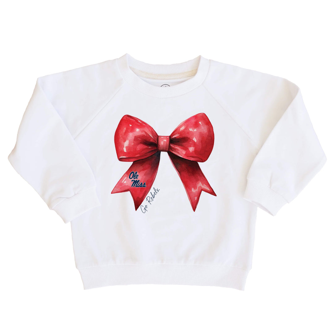 University of Mississippi | Footballs & Bows Kids Graphic Sweatshirts