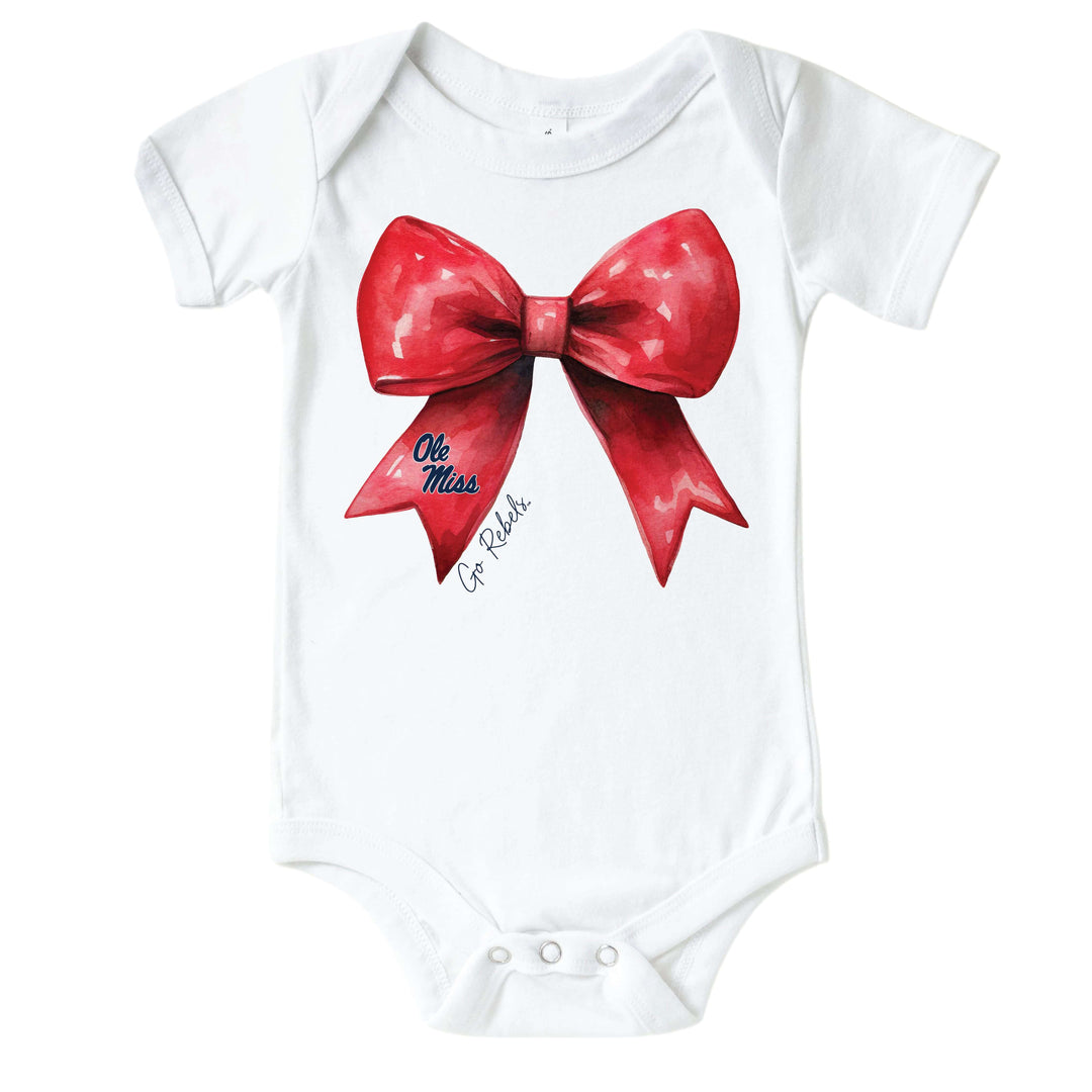 University of Mississippi | Footballs & Bows Graphic Bodysuit