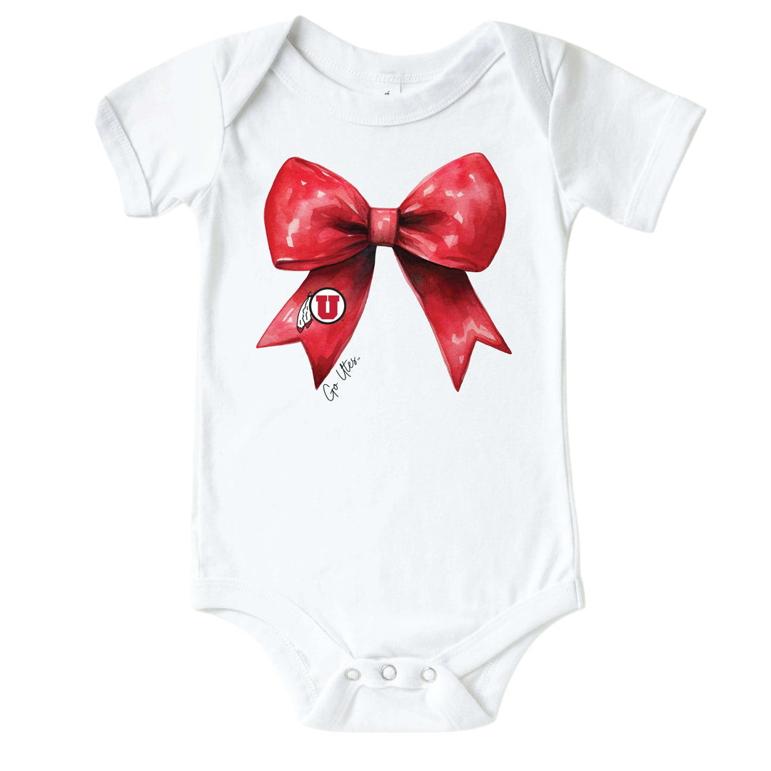 University of Utah | Footballs & Bows Graphic Bodysuit