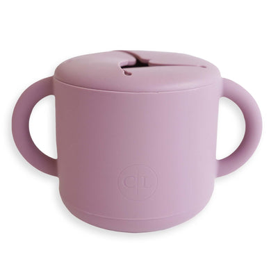 purple silicone snack cup 