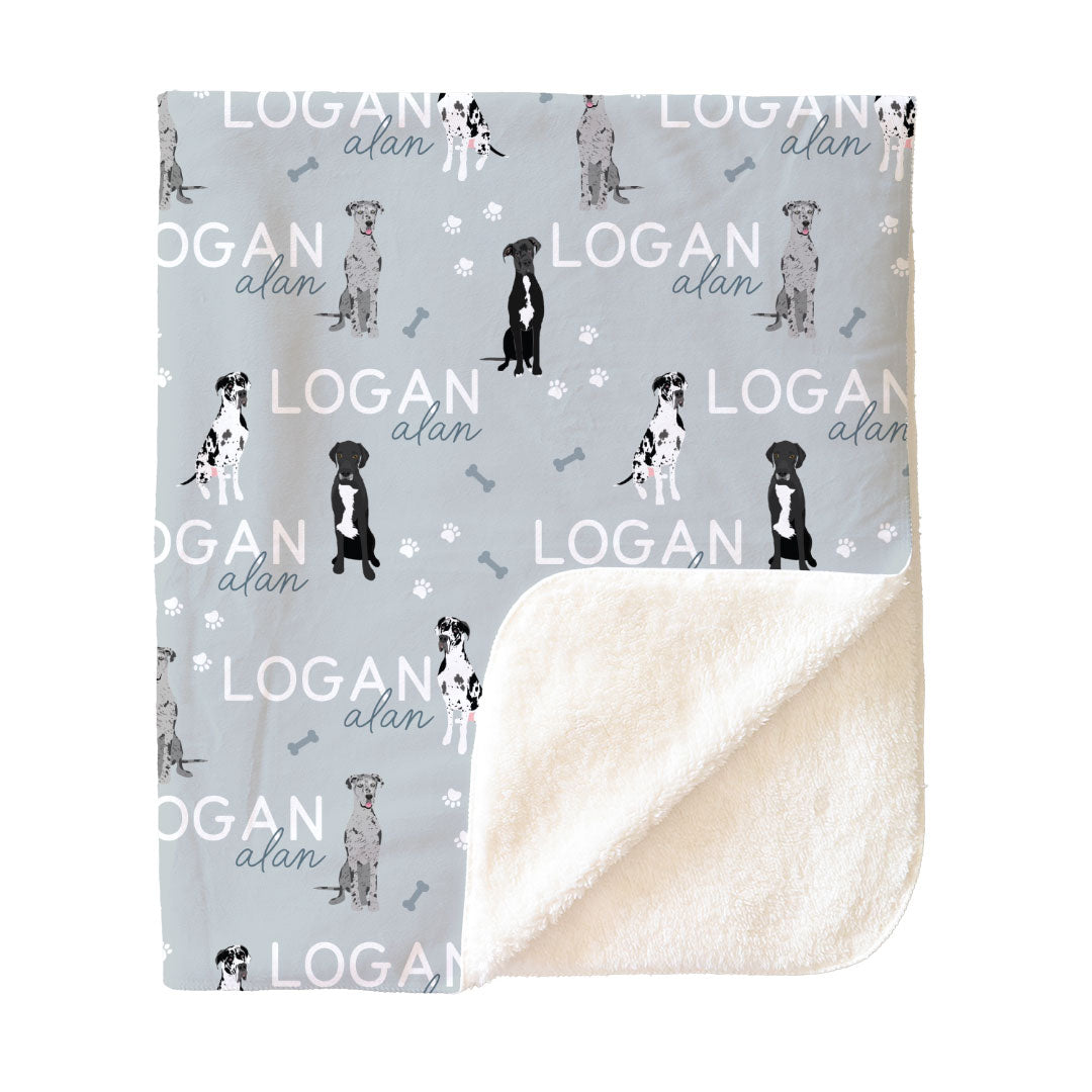 Personalized Kids Blankets | Dog Breeds
