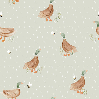 Lucky Ducky Personalized Baby Name Swaddle Blanket