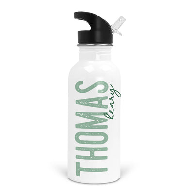 green personalized water bottle 