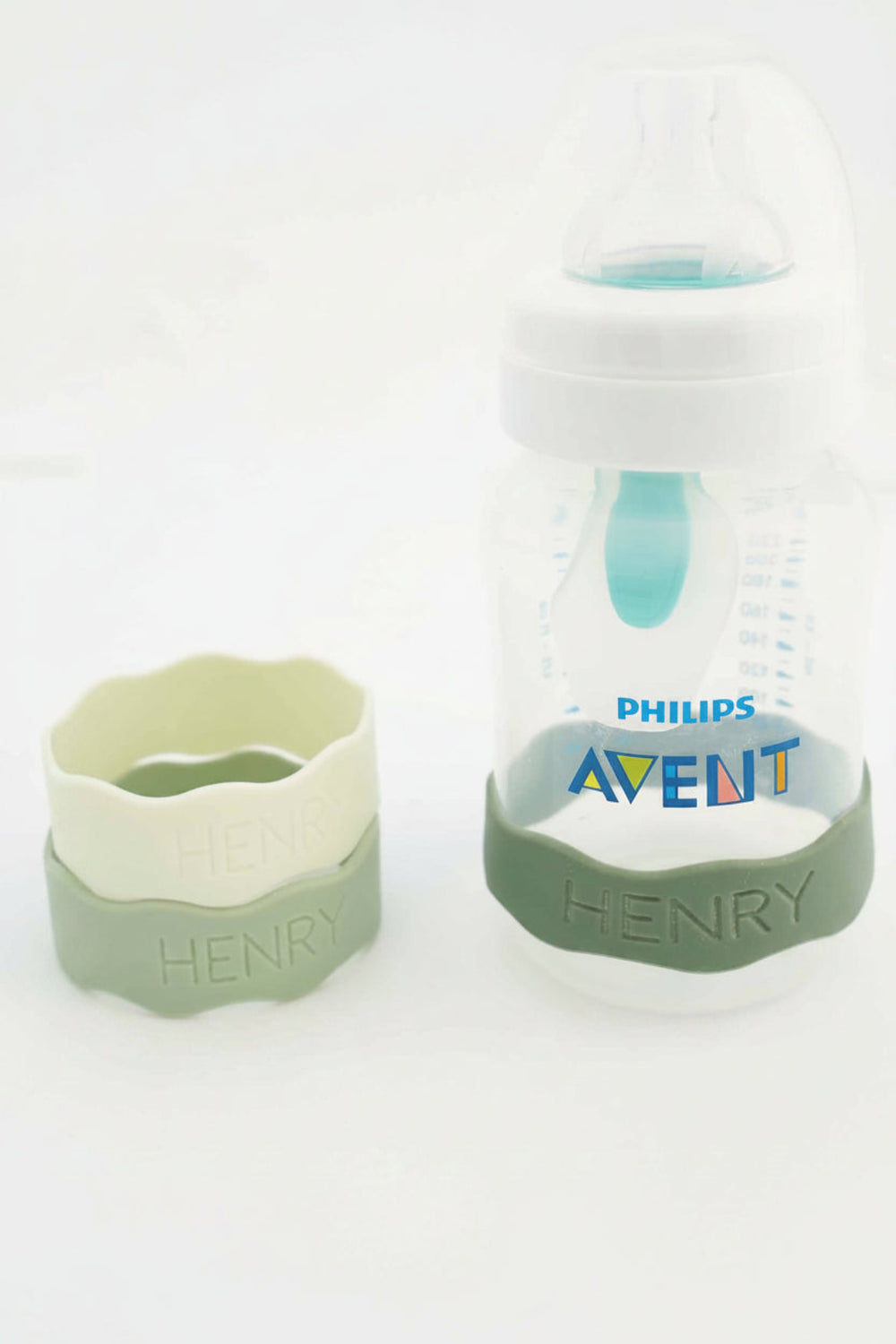 personalized silicone bottle labels greens 