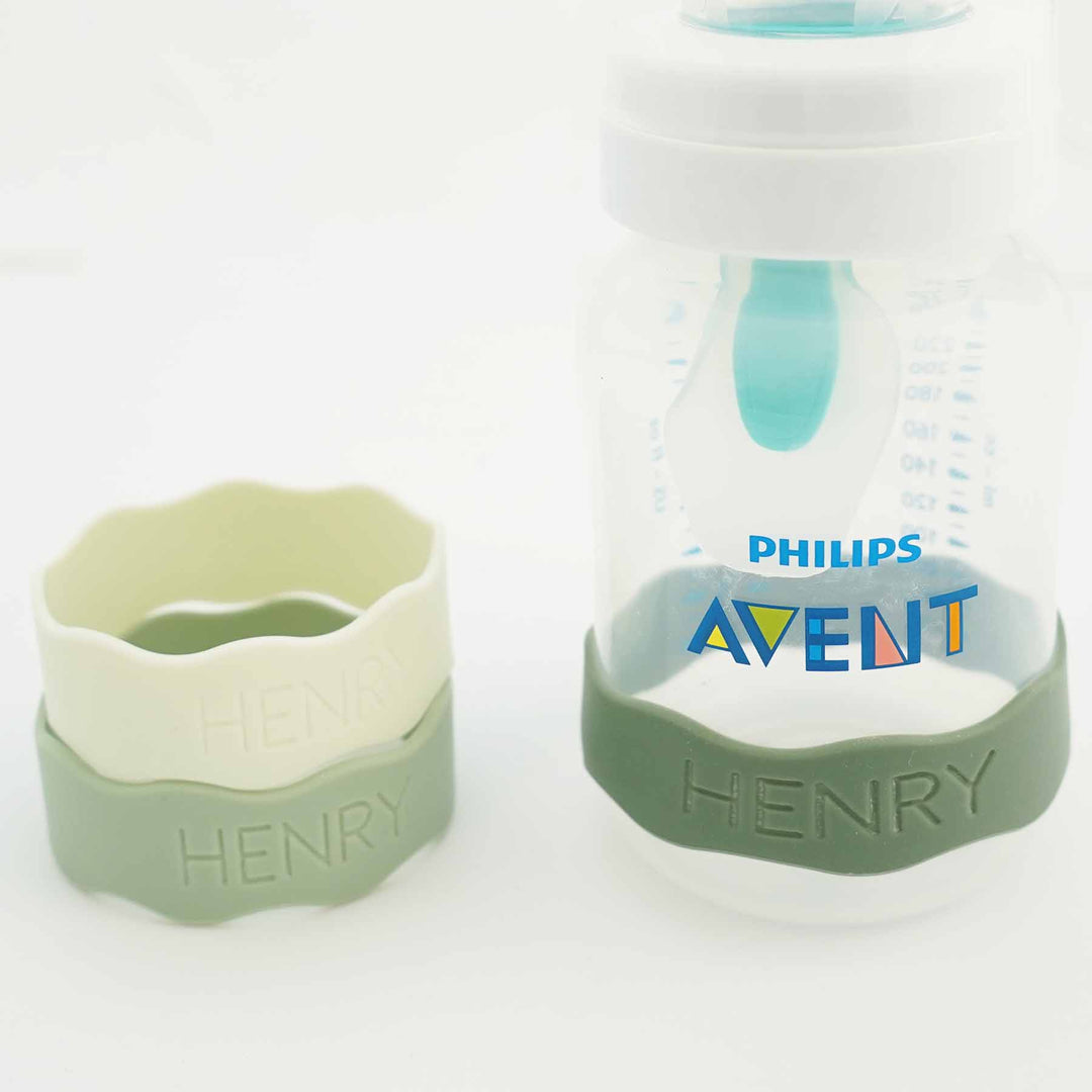 personalized silicone bottle labels greens 