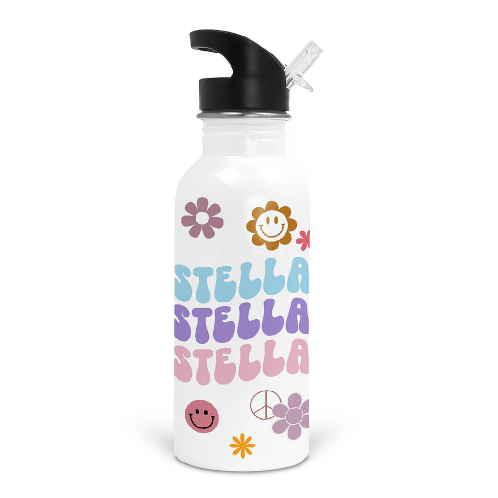 Clear Glass Water Bottle - Groovy Girl Gifts