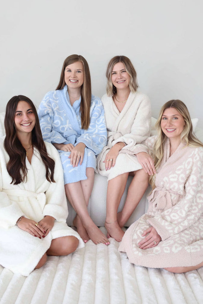 women's long sleeve microfiber robes