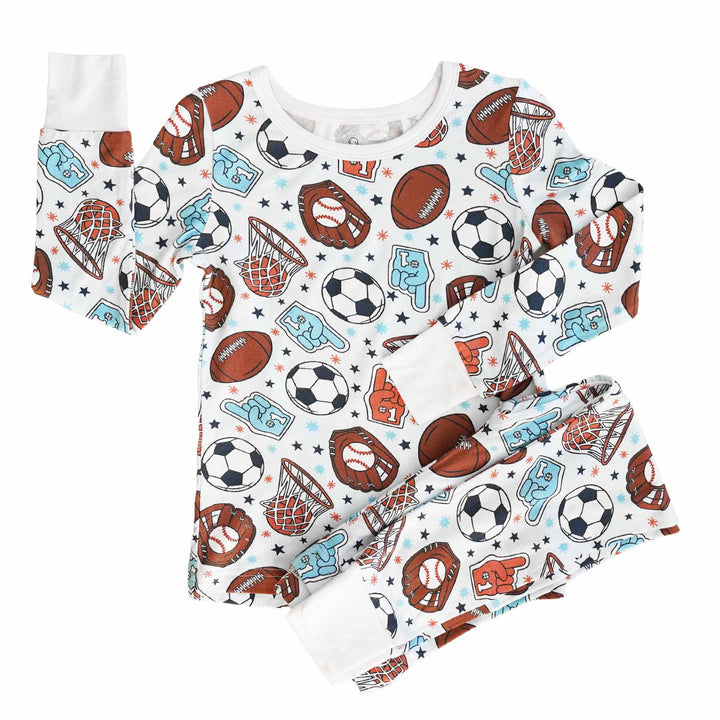 sports pajama set for boys