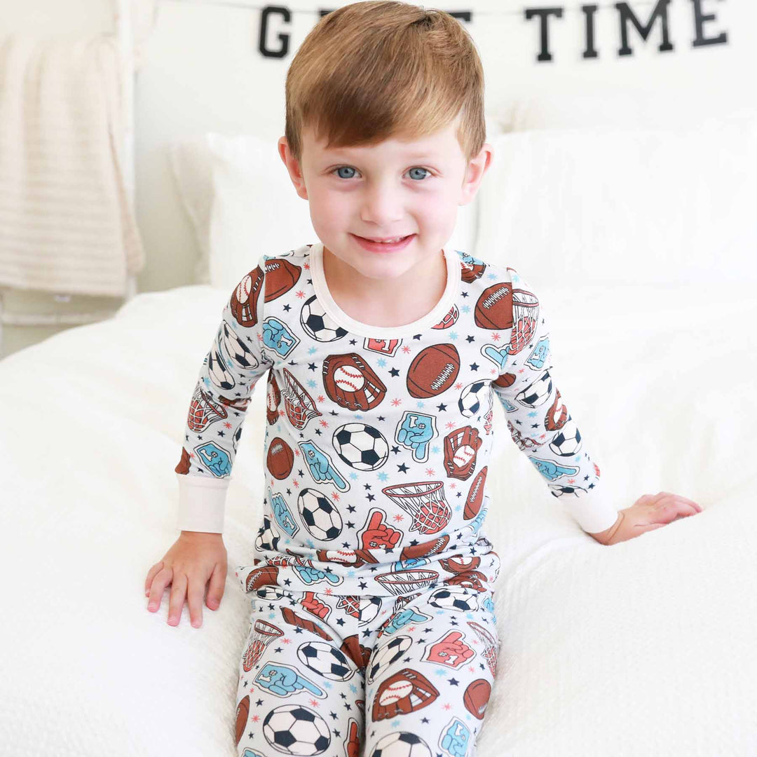 half time personalized two piece pajama set 