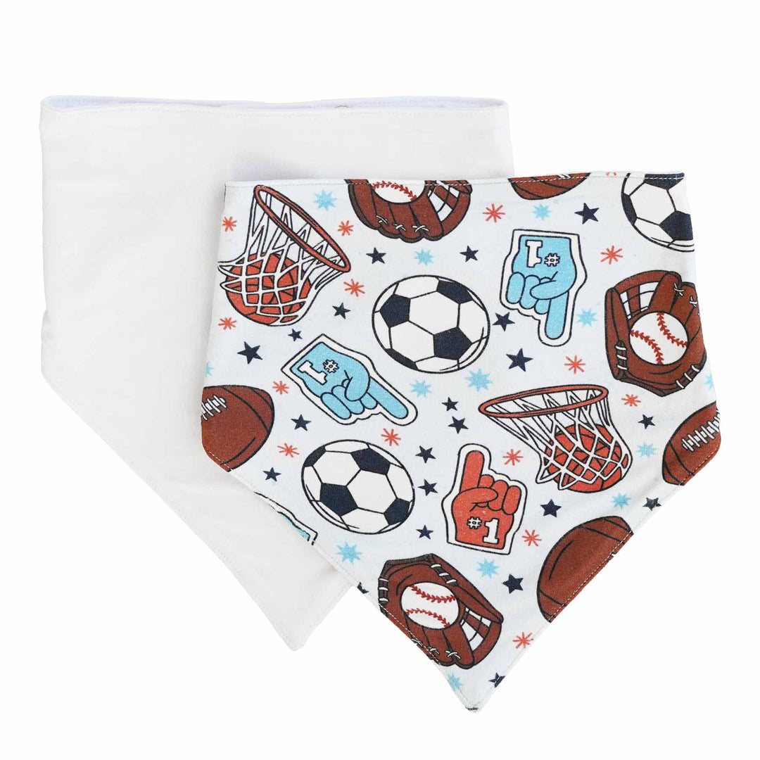 half time bandana bib set 