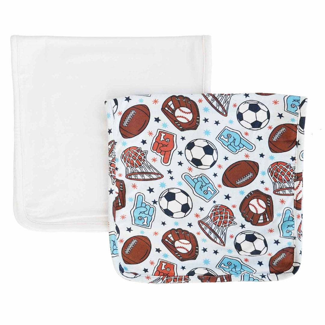 half time burp cloth set 